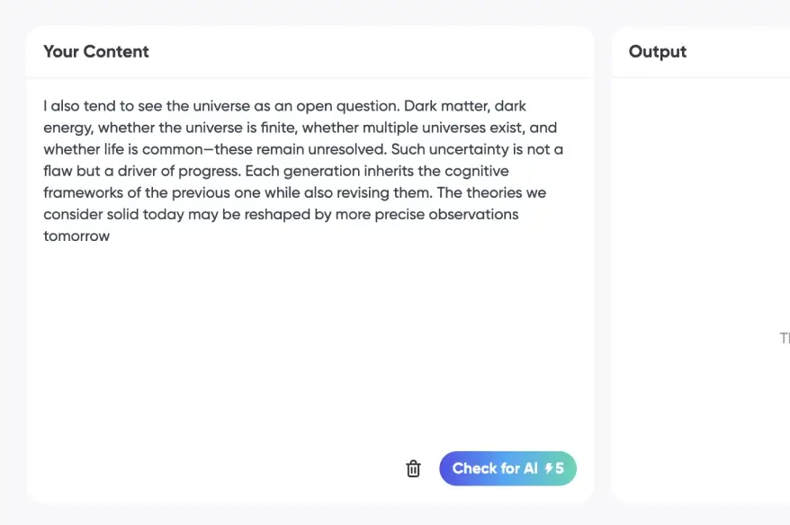 Herramienta detectora de IA