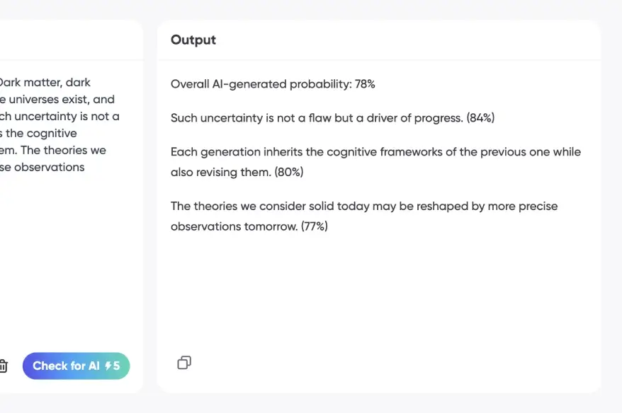 Detector de contenido AI