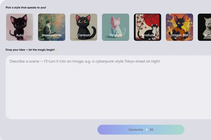 Générateur d'images IA gratuit