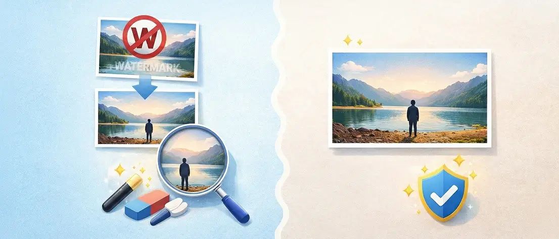 Online watermark remover