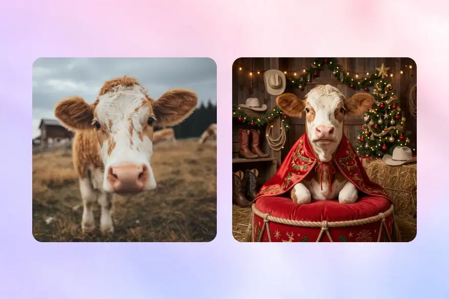 AI 크리스마스 강아지